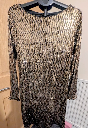 Next gold sequin - next, dress,