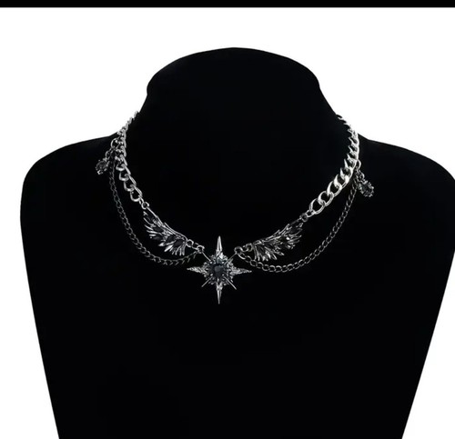Gothic black star - star, choker