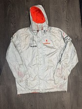 McLaren Mercedes F1 Vintage Silver Vodaphone Zip Up Jacket XXL Lewis Hamilton F1