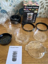 Russell Hobbs 3 Tier Food Steamer, 7L Compact, Black - 26530 spare parts choice
