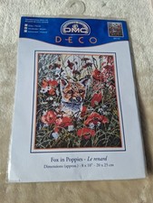 Dmc fox poppies - poppies, cross