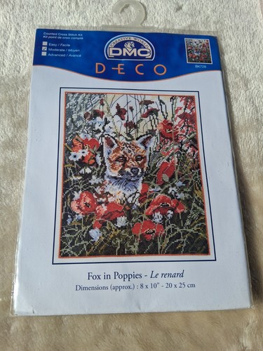 Dmc fox poppies cross - fox,