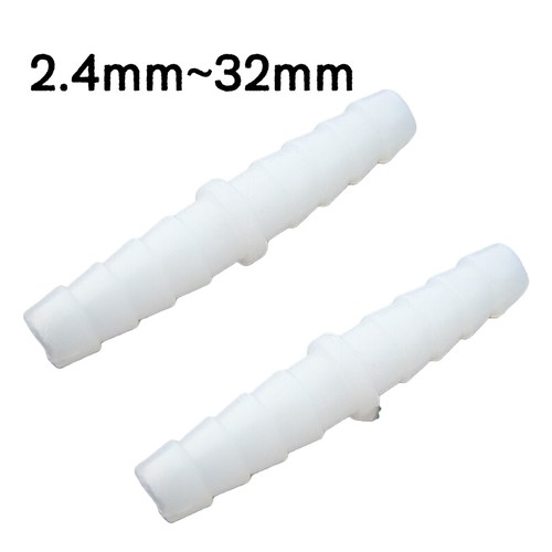 Clear plastic barbed straight - plastic,