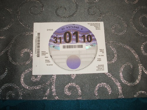 Tax disc 01 - ...31, /