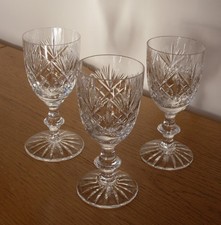 3 x Signed Edinburgh Crystal