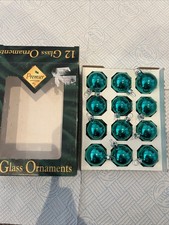 12 Small Glass Ornaments