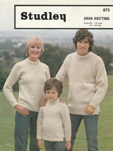 Family aran knitting pattern - family,