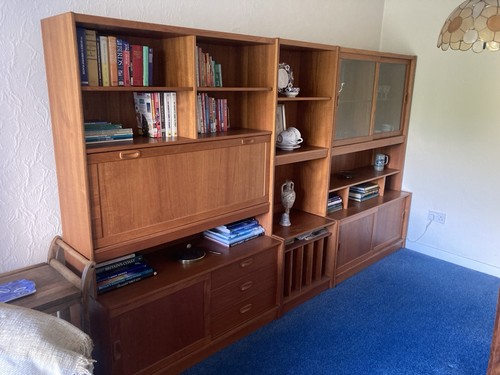 Plan wall unit teak - teak, vintage