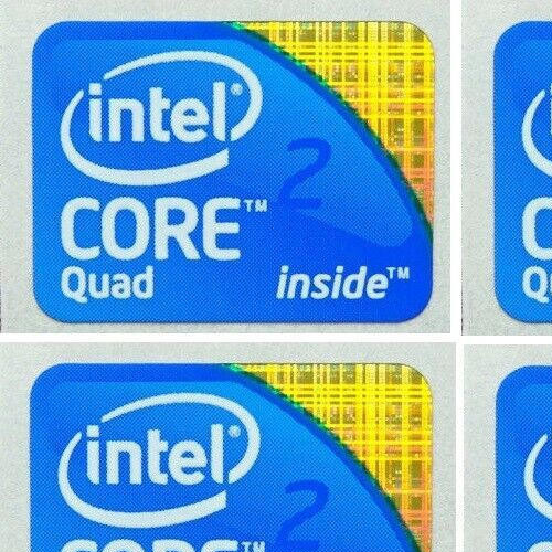 Quad intel core sticker decal - quad,