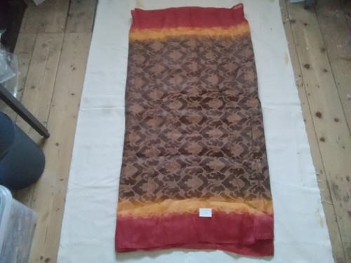 Silk brocade offcut from