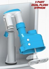 VIVA SKYLO TOILET WC CISTERN 3 PART DUAL FLUSH HEIGHT ADJUSTABLE SYPHON 7½"-9"