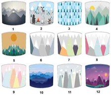 Scandinavian Lampshades Matches Scandinavian Wallpaper & Nordic Cushion Covers.