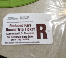 METROCARD Reduced Fare Round