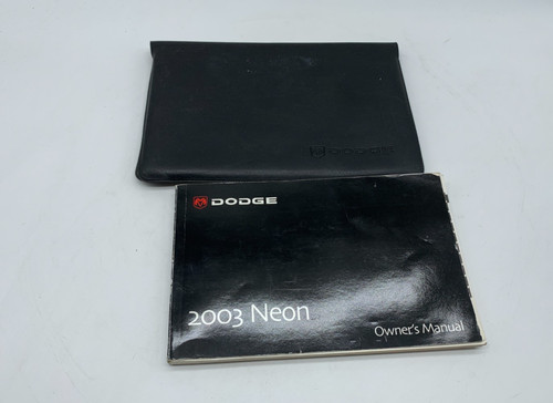 2003 dodge neon owners manual - dodge,