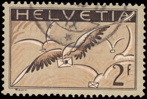 Switzerland c15a used vf - switzerland,