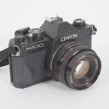VINTAGE CENTON K100 (PENTAX K1000) 35mm SLR CAMERA CENTON 50mm f/1.7 LENS c.1978