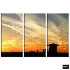 Beach Hut   Sunset Seascape