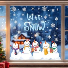 Winter Window Clings Christmas