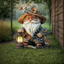 2D Naughty Gnome Garden Statue