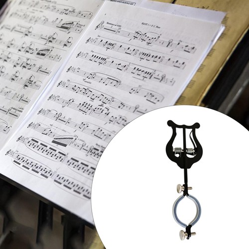 Sheet music clamp holder - clamp, on