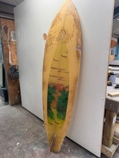 Vintage Single Fin Surfboard Circle One, Jeff Townsley