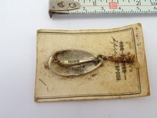 A RARE EARLY ANTIQUE CARDED 1" HARDY ALUMINIUM SPECIAL SPOON LURE