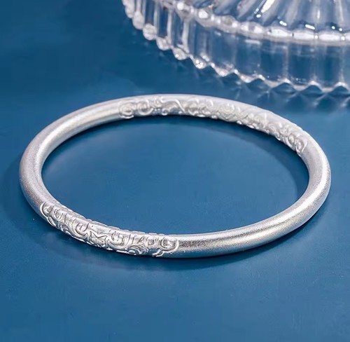 Silver bangle bracelet 925 - silver,