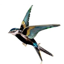 Charming Colorful Bird Brooch