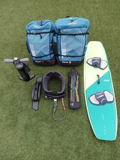 Ocean Rodeo Roam 9m+12m Kitesurfing Set with board, Duotone bar and harness set.