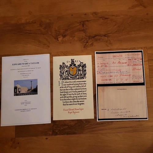 Ww1 memorial scroll royal - ww1,