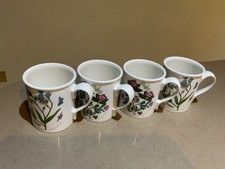 Portmeirion 4 ceramic mugs(2Forget-Me-Not, 2Rhodedendron)in excellent condition.
