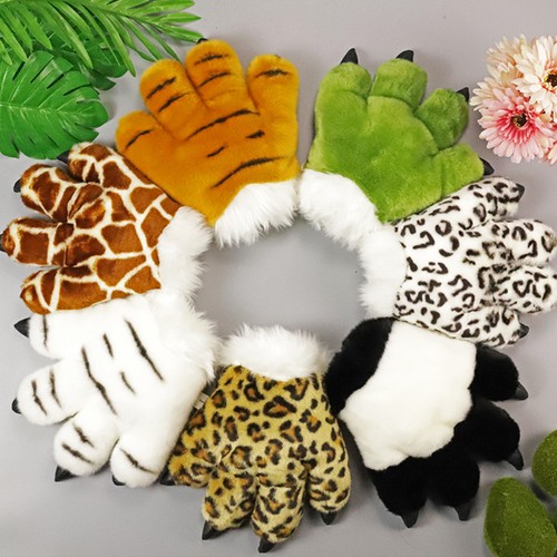 Fluffy tiger paw plush - tiger,