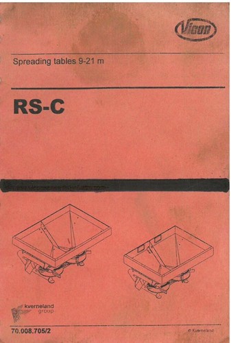 Vicon fertiliser spreader - vicon,