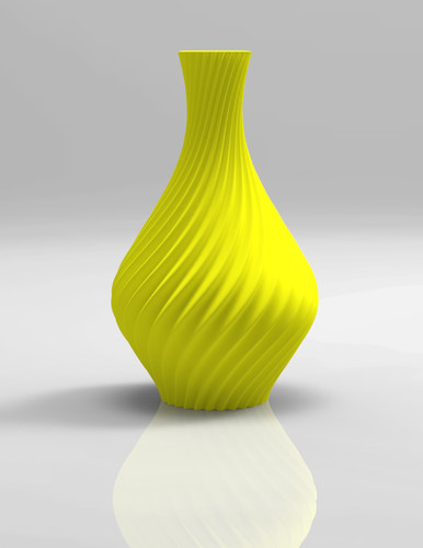 Modern printed spiral vase - modern,