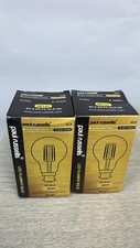 2 X Paul Russells 96147 LED Filament GLS Light Bulbs Amber B22 6.5W