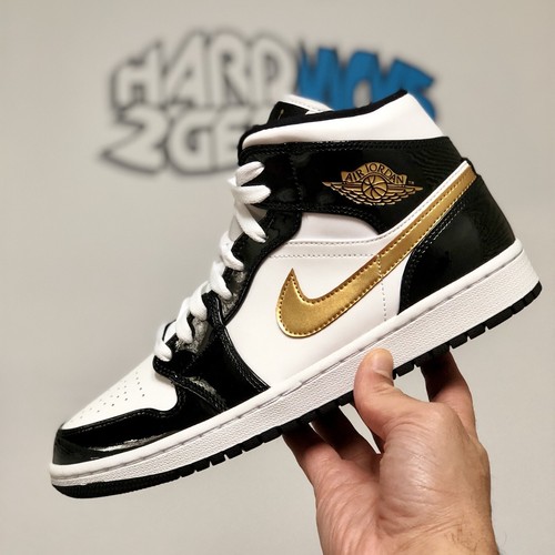 Air jordan mid patent black - jordan,
