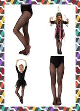 Girls Black Fishnet Tights Dance Ballet Party Hallowee 5-16 years Aurellie