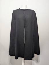 Zara black wool cape coat - zara,