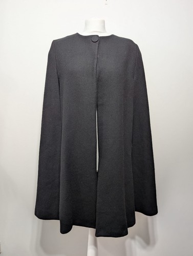 Zara black wool cape coat - zara,