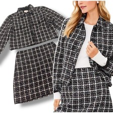 LOFT Shimmer Tweed Crop Jacket