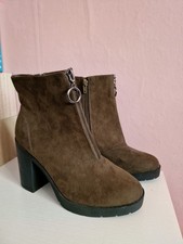 Primark khaki Heeled boots