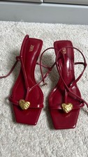 Zara red heels size 4