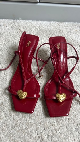 Zara red heels size - , 4