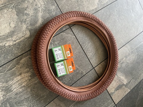 Pair brown semi smooth - pair, of