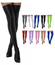 Womens Over Knee Socks Nightwear Thigh High Nylon Stockings Japanese Style Oil