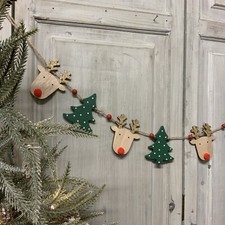 1.2m Painted Wooden Christmas