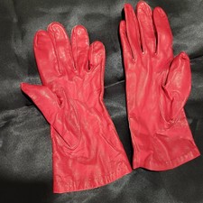 Red Soft Vintage Leather Silk