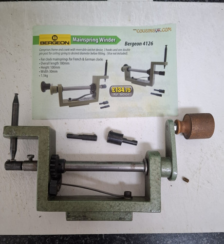 Bergeon 4126 mainspring winder - bergeon,
