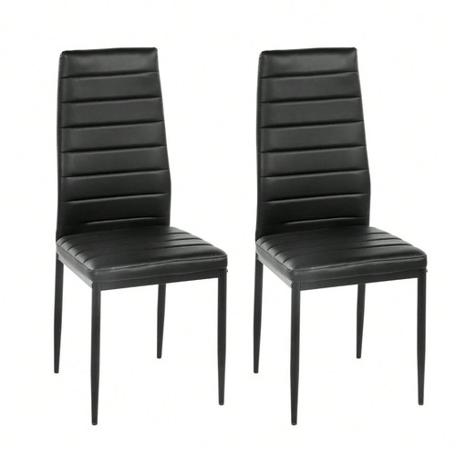 Leather dining chairs - pu, set