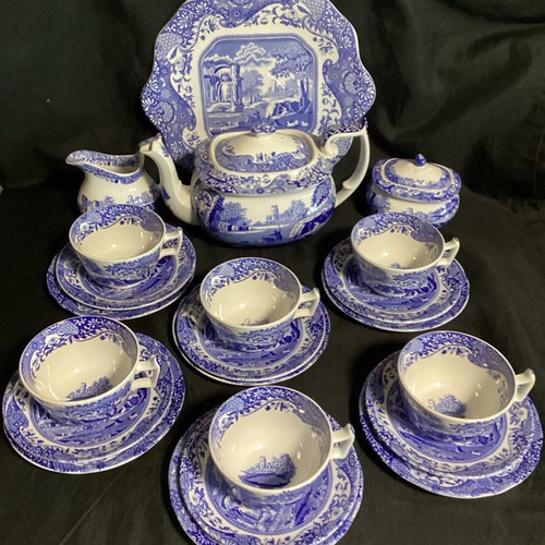Spode blue italian piece - 22,